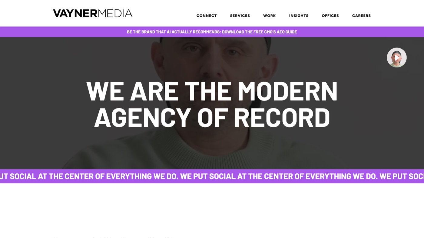 VaynerMedia homepage
