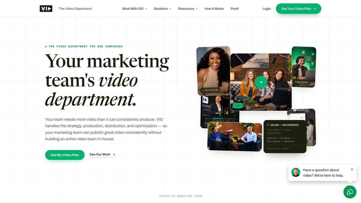 VID homepage screenshot