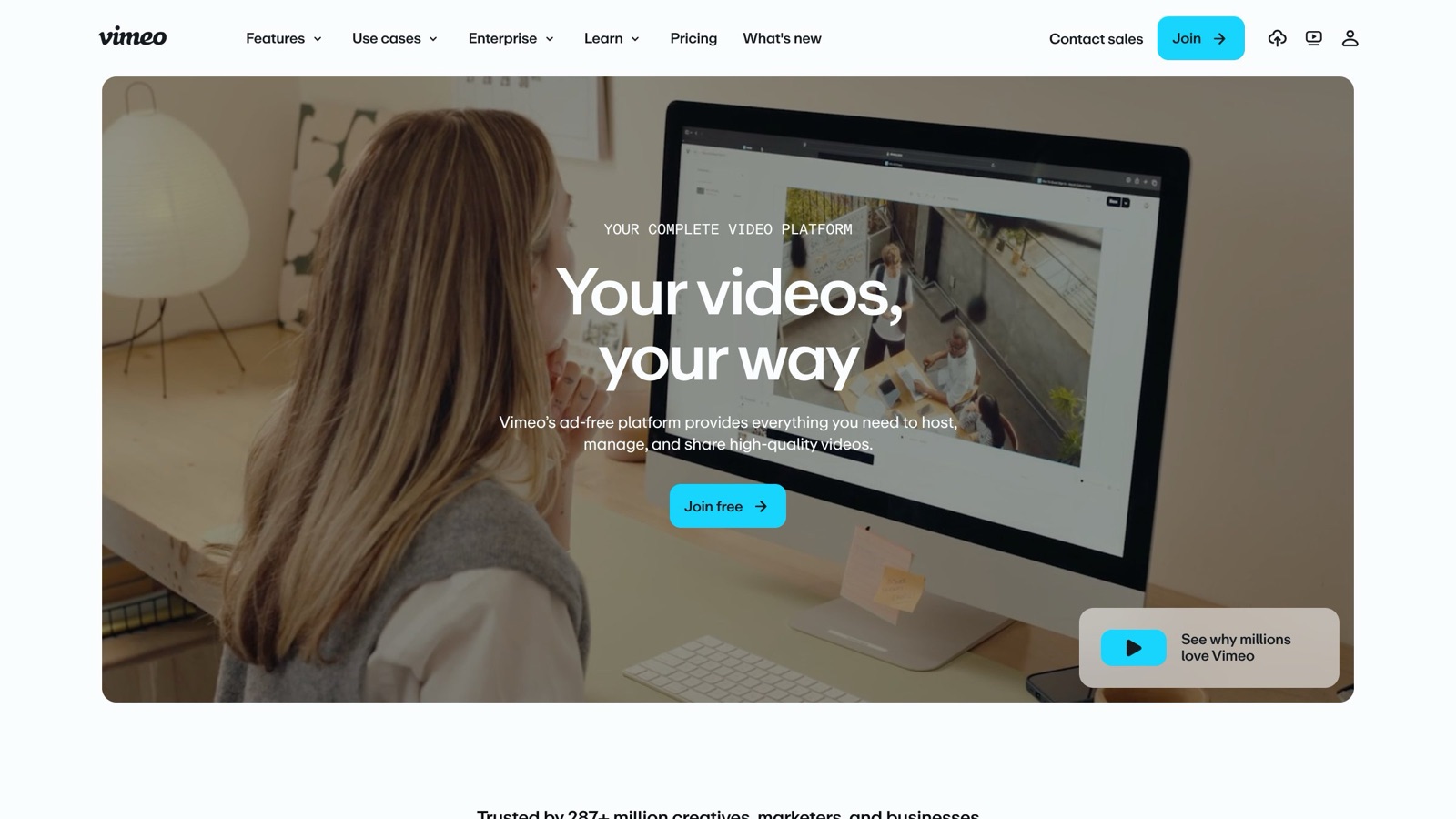 Vimeo homepage