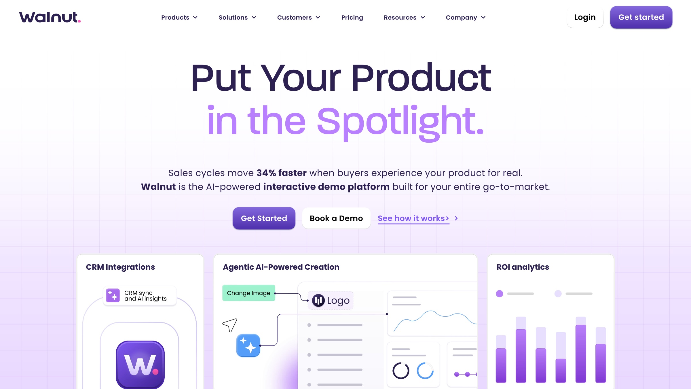 Walnut homepage screenshot