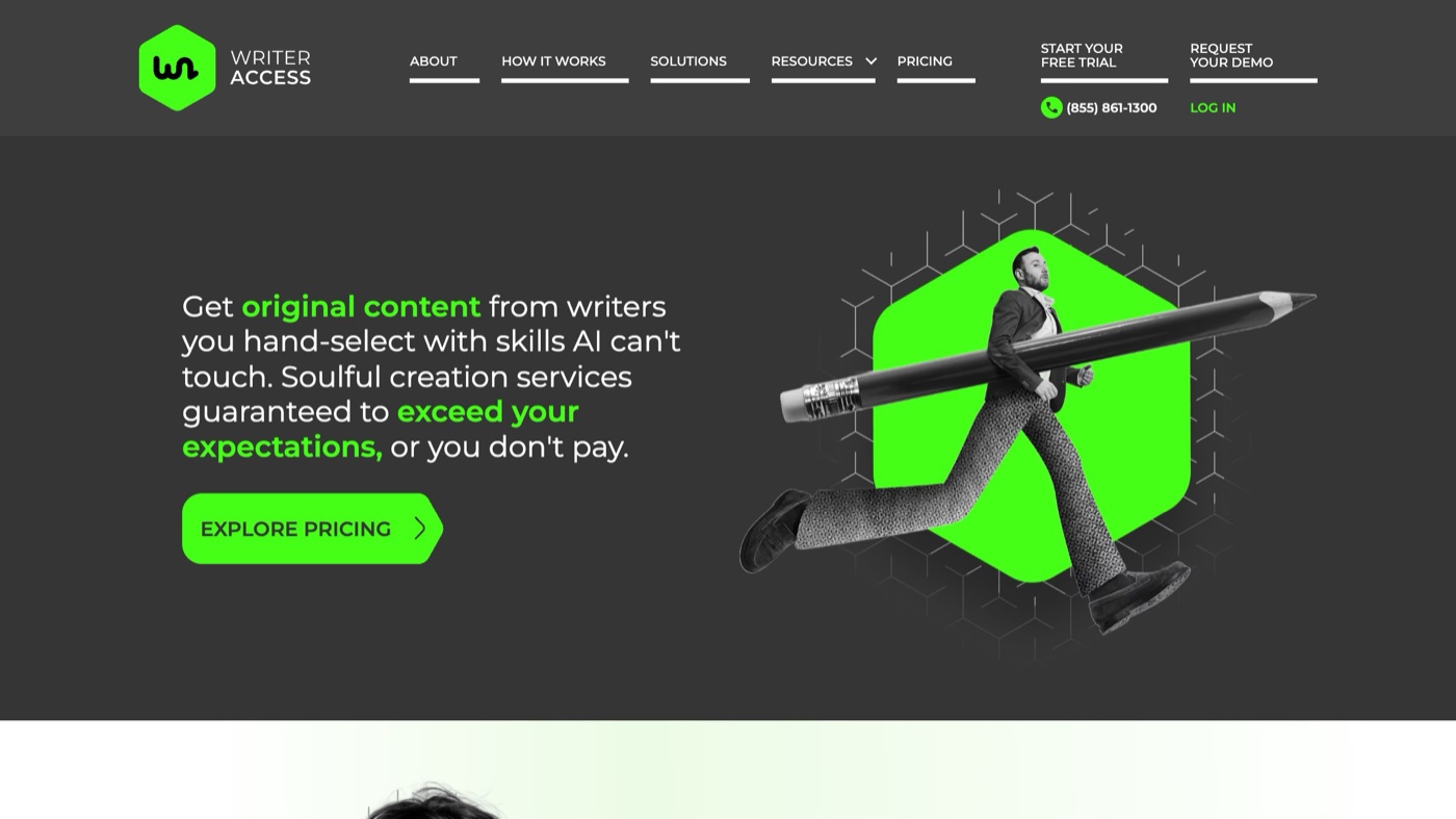 WriterAccess homepage