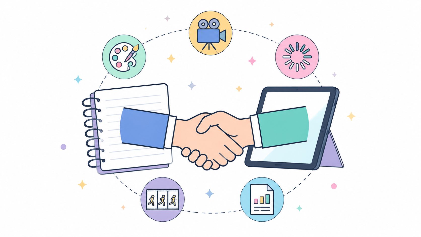 A content team planning articles, social posts, and video on a shared calendar