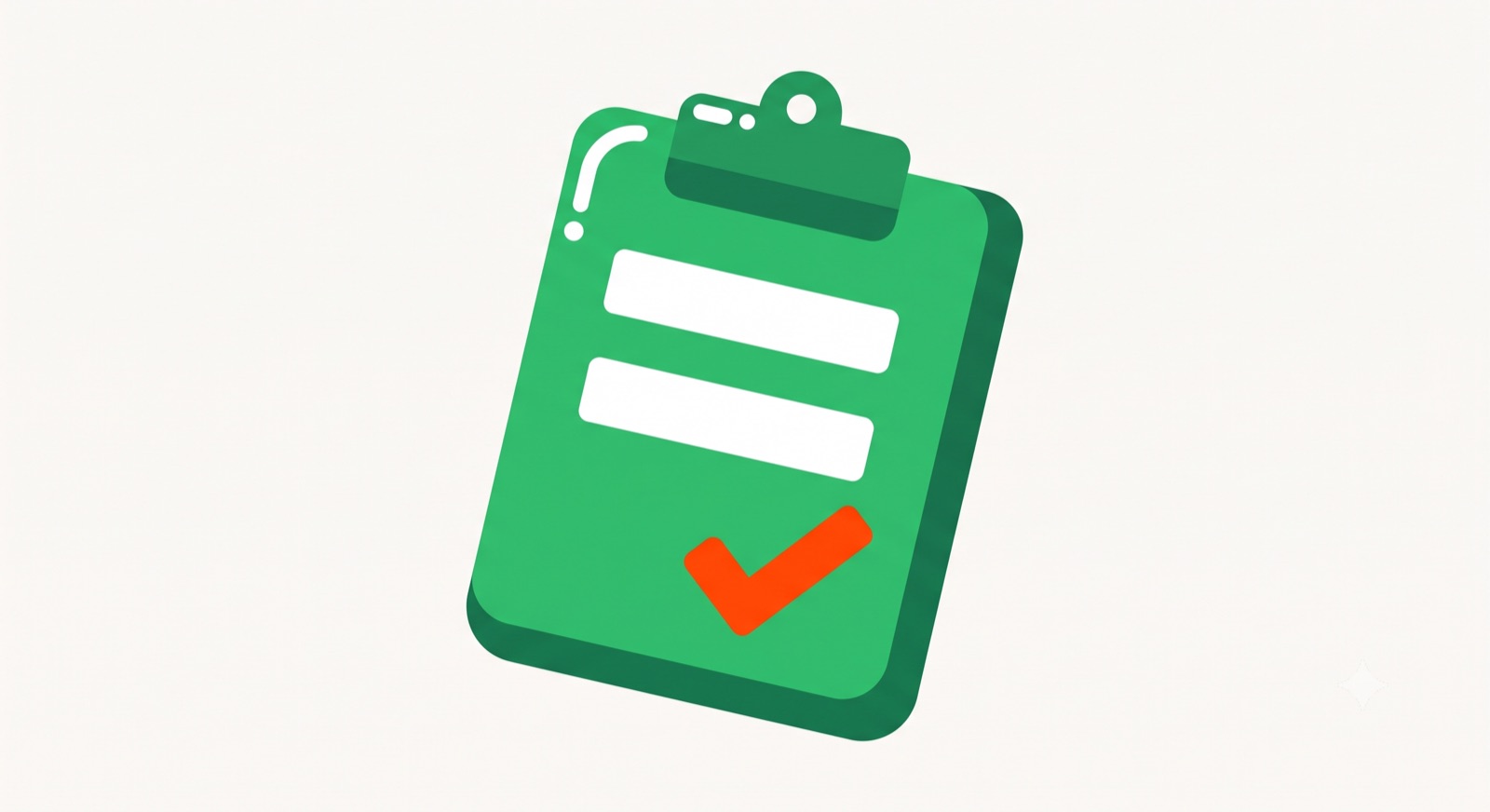 Flat illustration of a lead-capture form with a single checkmark next to a short email field