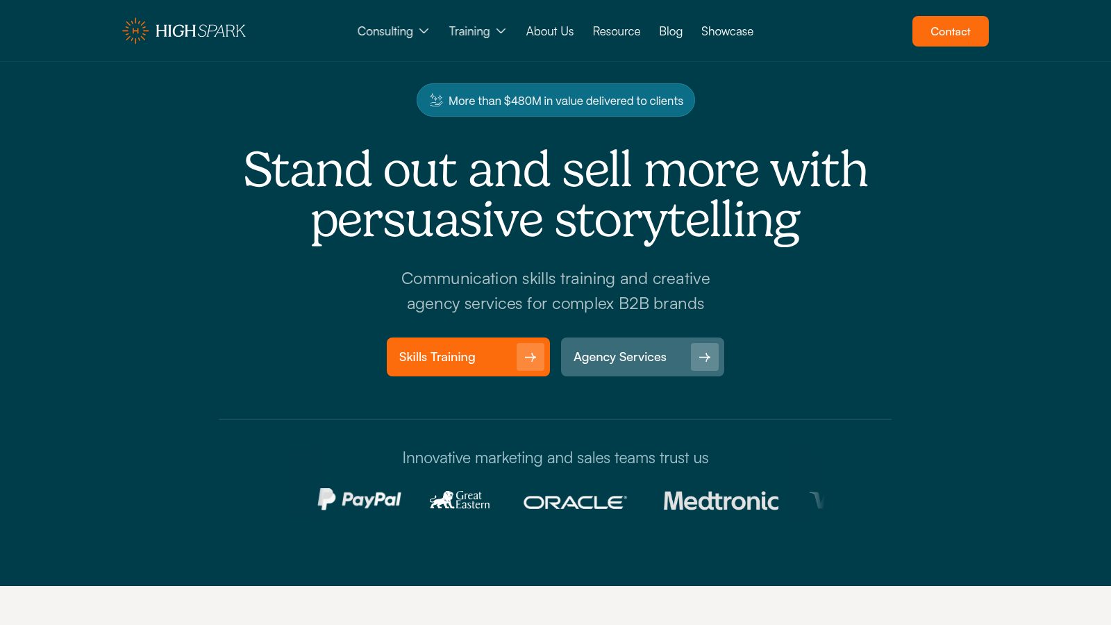 HighSpark homepage