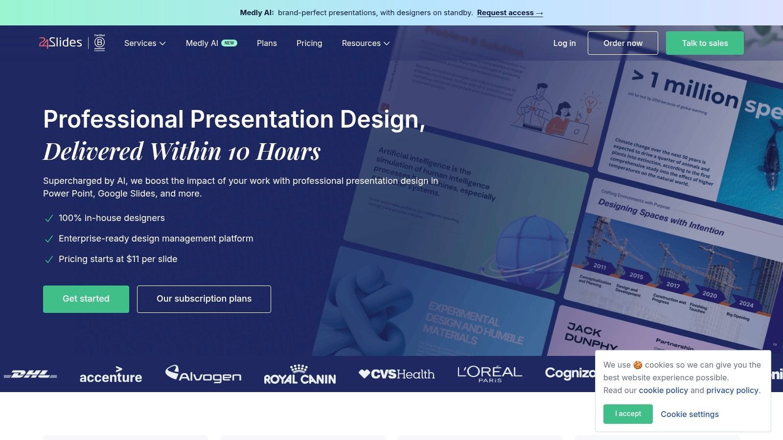 24Slides homepage
