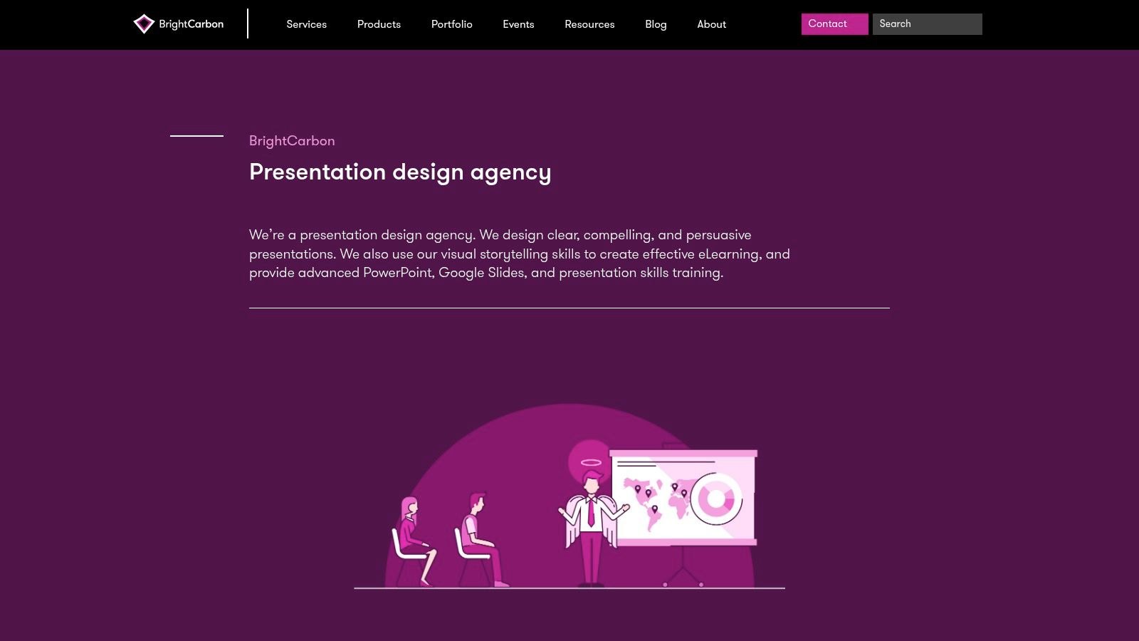 BrightCarbon homepage