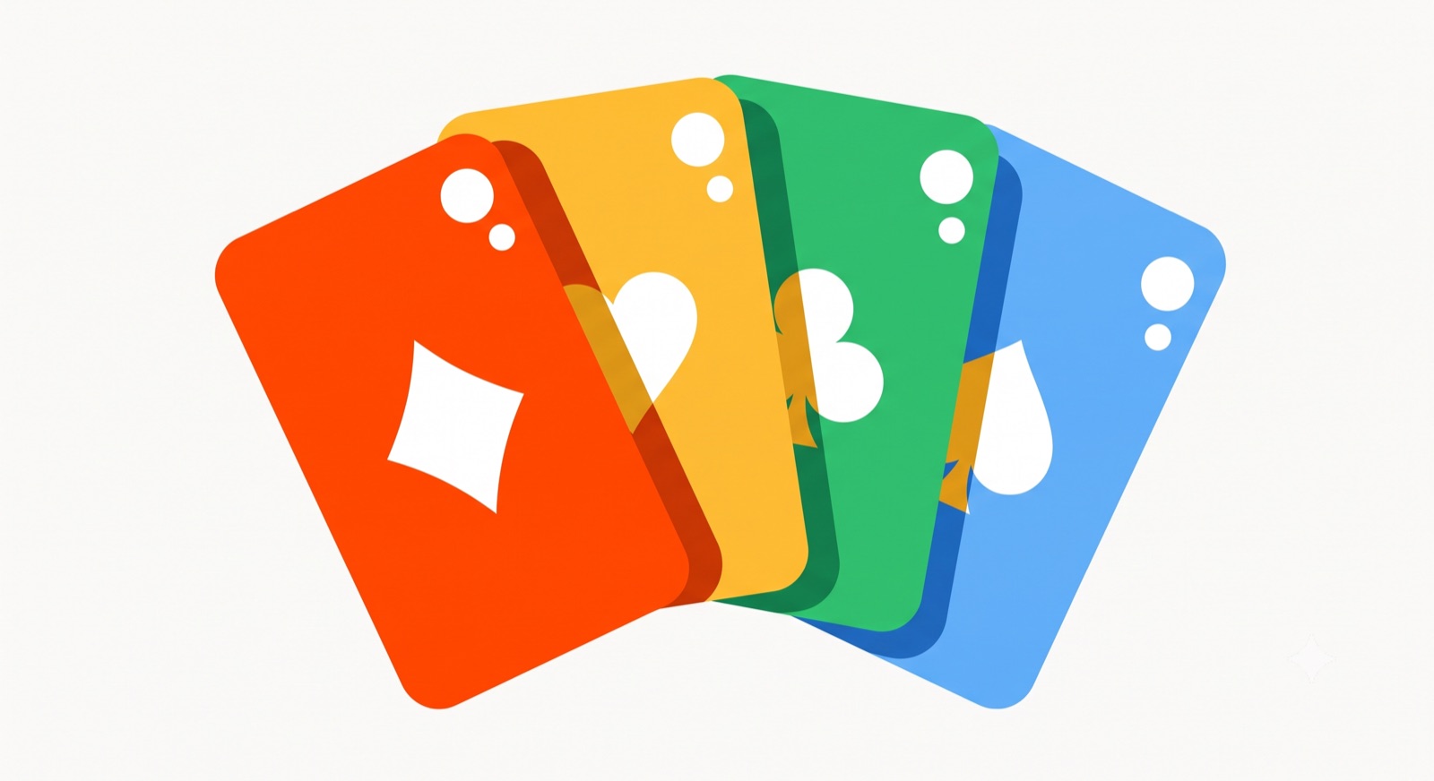 Flat illustration of a stack of idea cards and sticky notes on a cream background