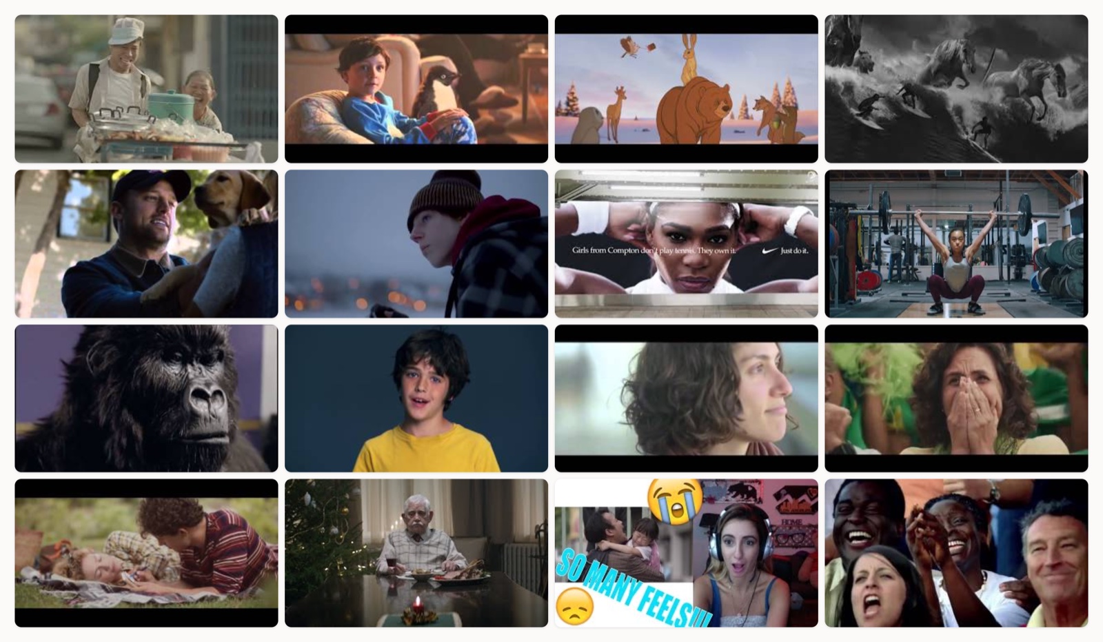 A flat-style film clapperboard, representing storytelling in video ads