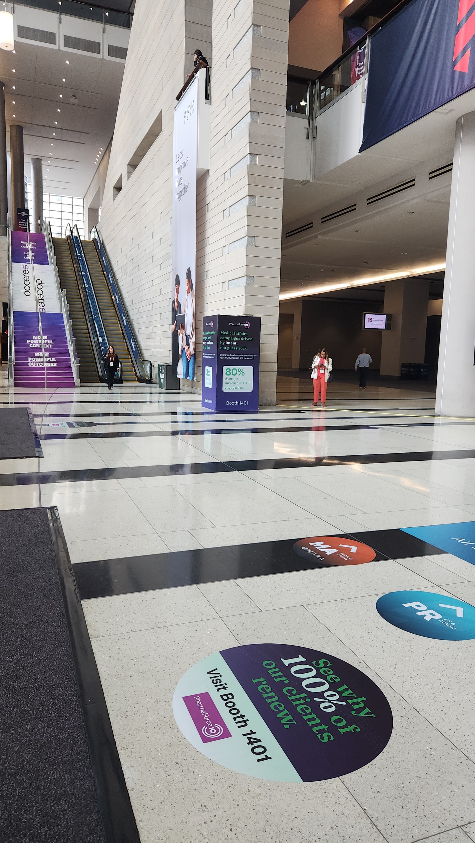 Event signage and floor graphics