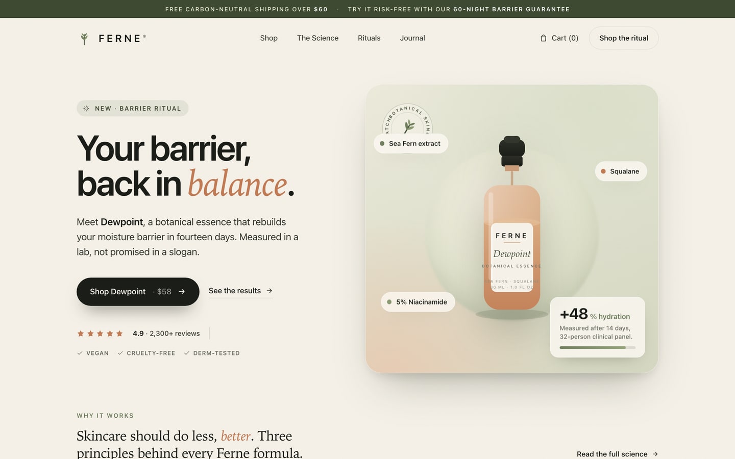 E-commerce site design